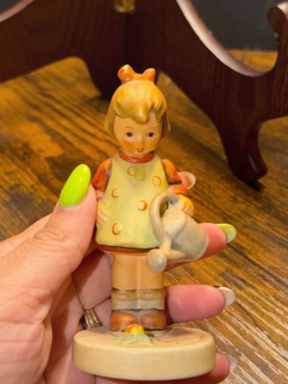 Hummel Yellow-Trim Girl Figurine with Watering Can